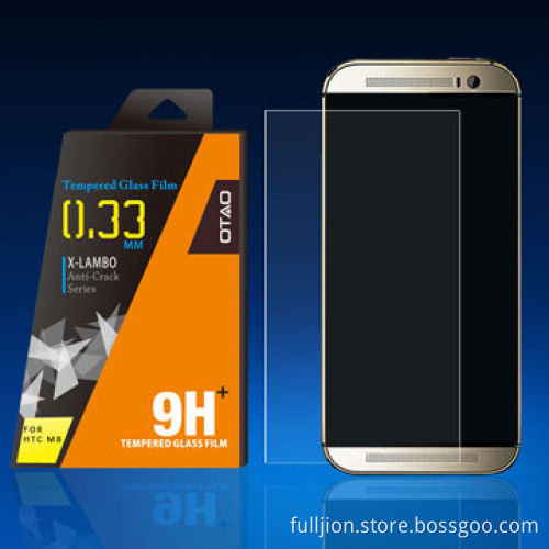 Tempered Glass Mobile Phone Screen Protector for HTC M8